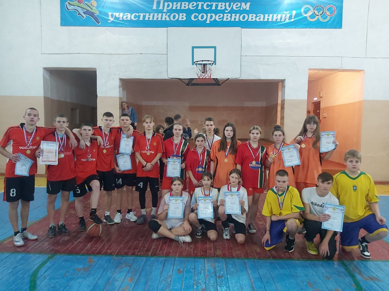 Районные соревнования по стритболу.